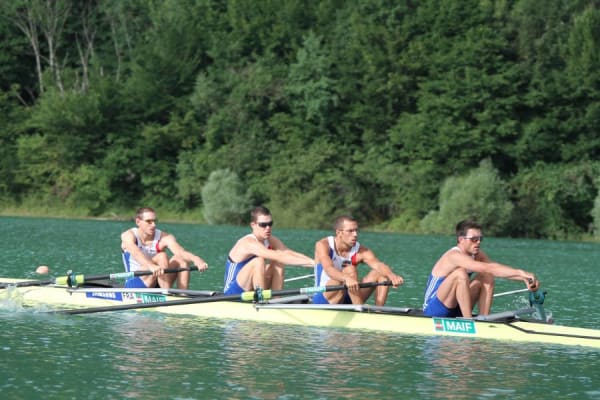 Thomas Baroukh - Augustin Mouterde - Guillaume Raineau - Franck Solforosi Thomas Baroukh - Augustin Mouterde - Guillaume Raineau - Franck Solforosi : Quatre de pointe poids léger (LM4-)